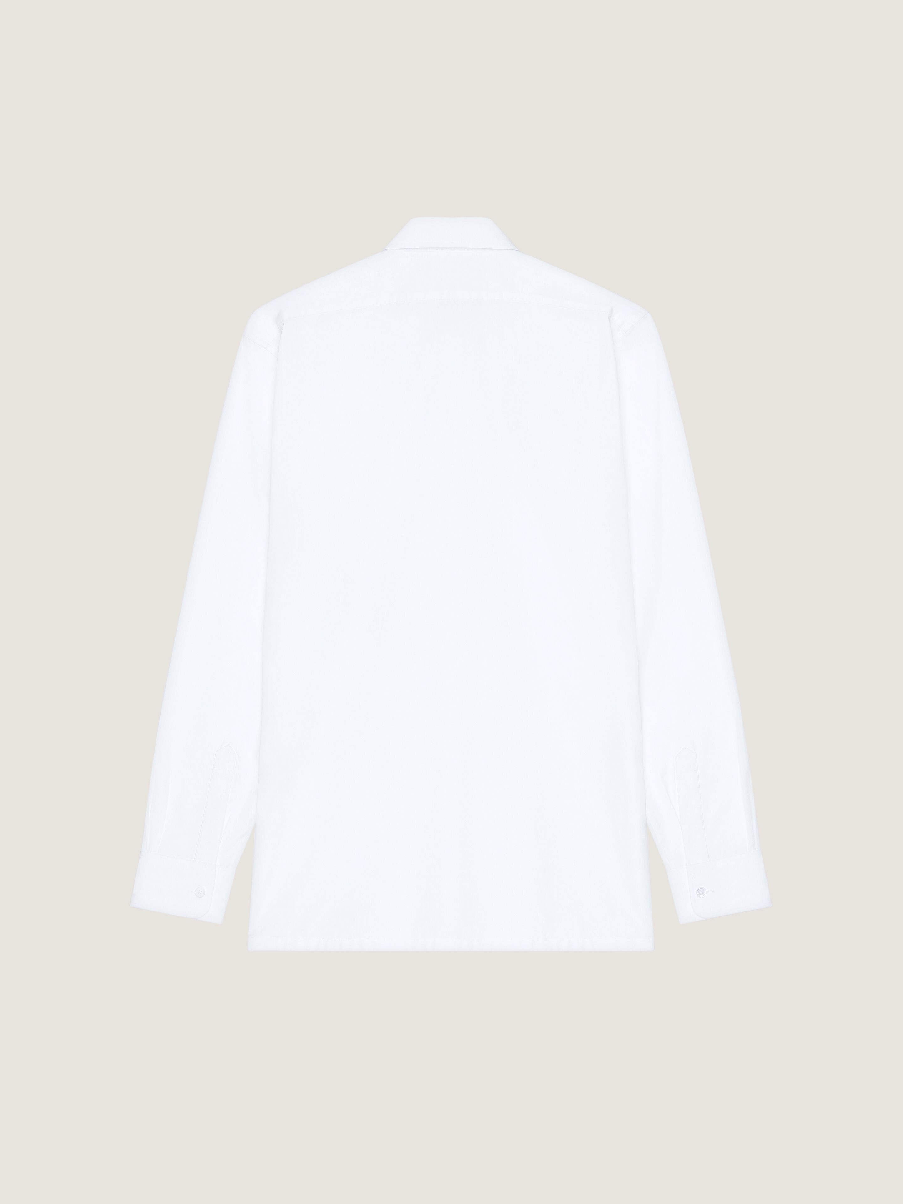 Slim fit shirt in poplin with GIVENCHY Paris jacquard